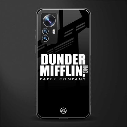 dunder mifflin back phone cover | glass case for xiaomi 12 pro