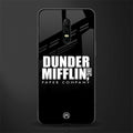 dunder mifflin glass case for oneplus 6 image