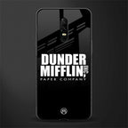 dunder mifflin glass case for oneplus 6 image