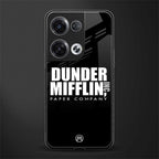 dunder mifflin back phone cover | glass case for oppo reno 8 pro