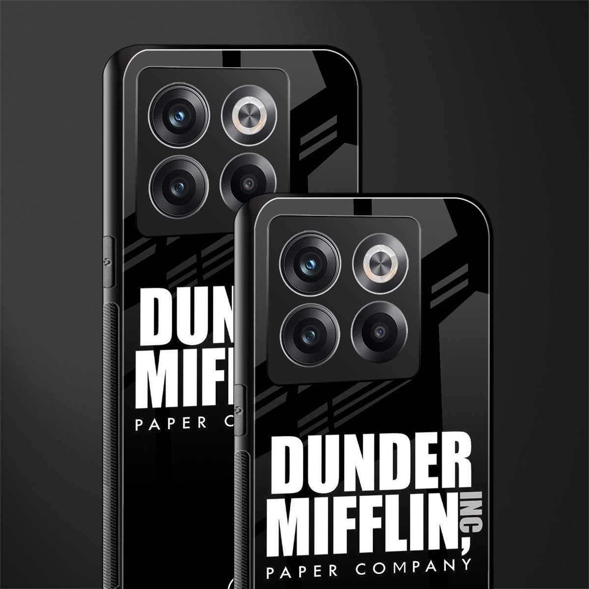 dunder mifflin back phone cover | glass case for oneplus 10t