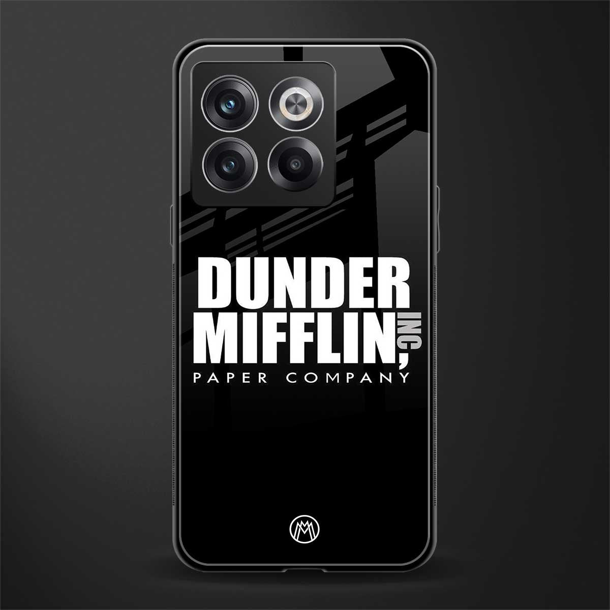 dunder mifflin back phone cover | glass case for oneplus 10t