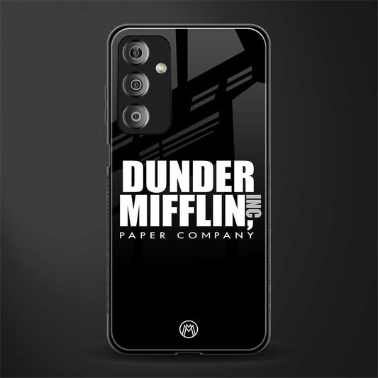 dunder mifflin back phone cover | glass case for samsung galaxy f23 5g