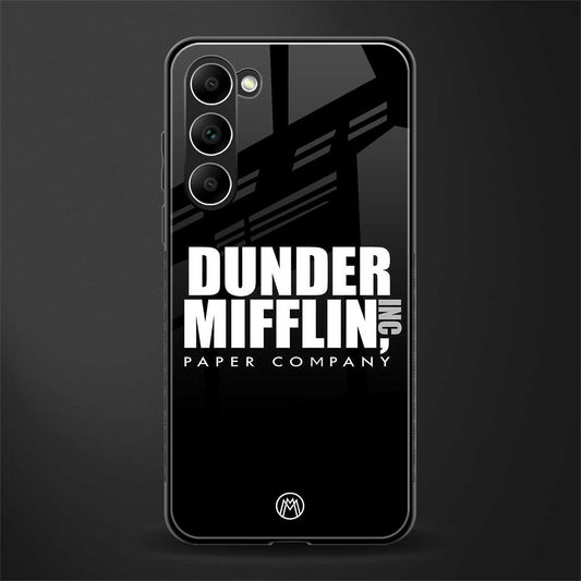 dunder mifflin glass case for phone case | glass case for samsung galaxy s23