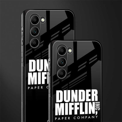 dunder mifflin glass case for phone case | glass case for samsung galaxy s23 plus