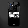 dunder mifflin back phone cover | glass case for oneplus 9