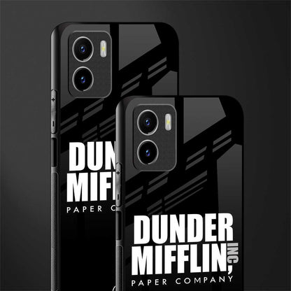 dunder mifflin back phone cover | glass case for vivo y72