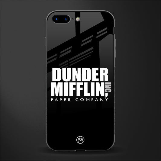 dunder mifflin glass case for iphone 8 plus image