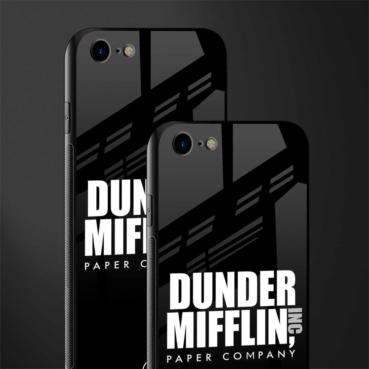 dunder mifflin glass case for iphone se 2020 image-2