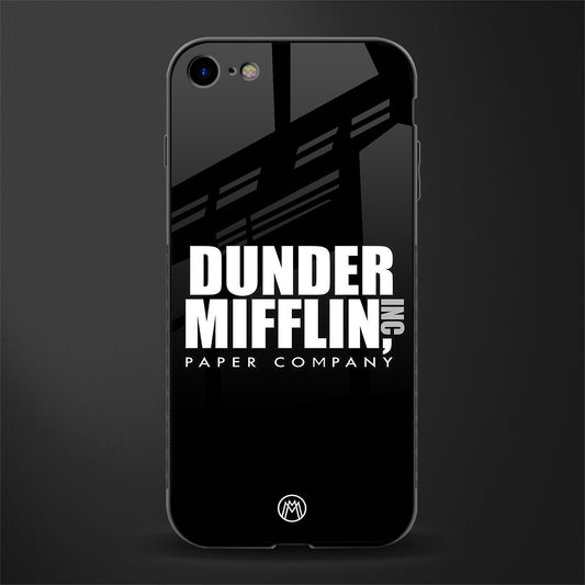 dunder mifflin glass case for iphone se 2020 image