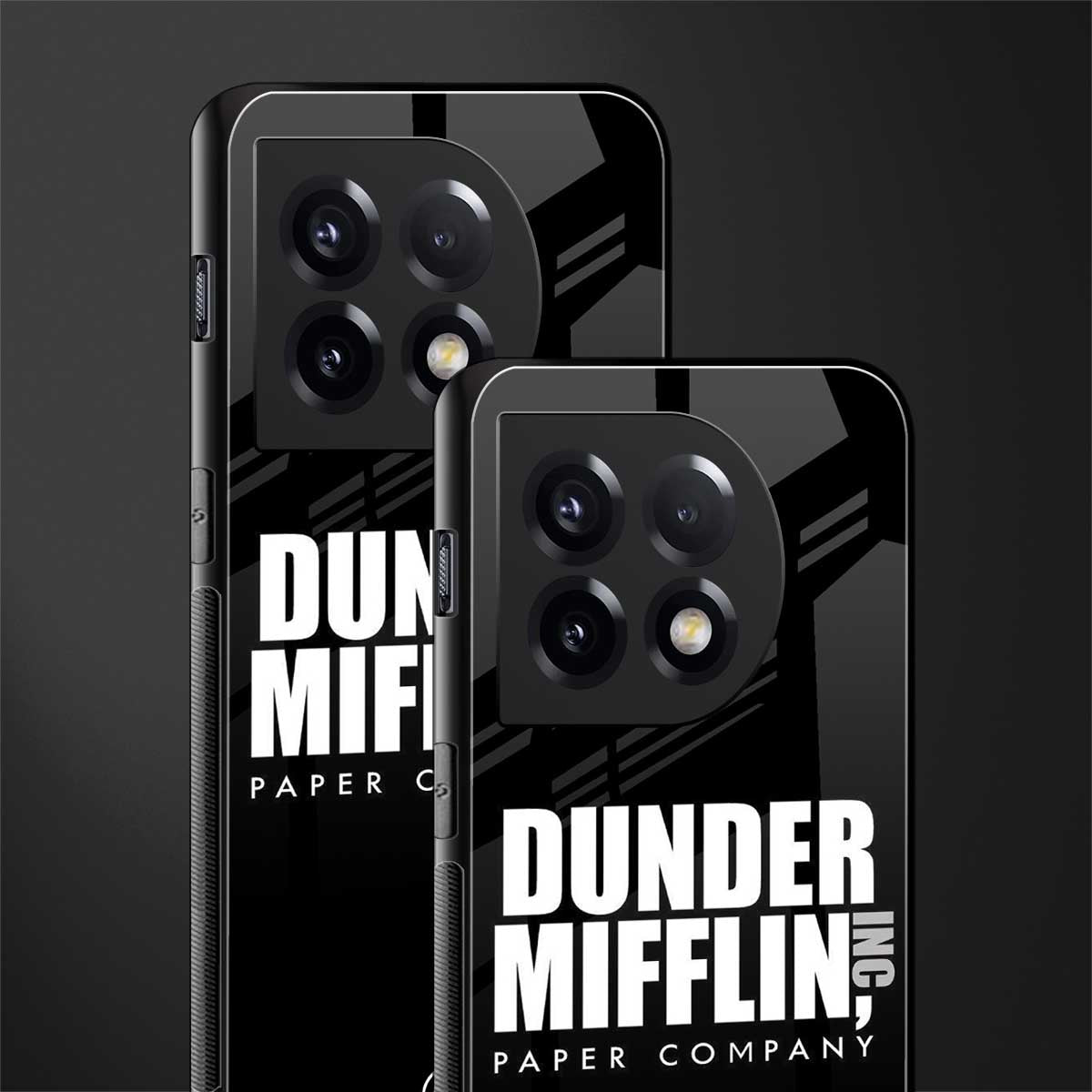 dunder mifflin back phone cover | glass case for oneplus 11
