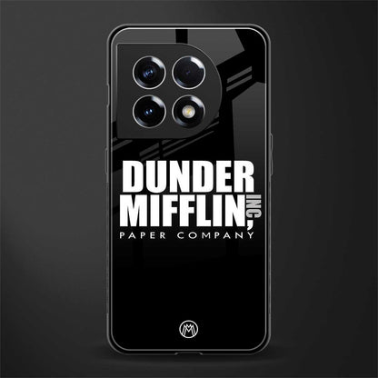 dunder mifflin back phone cover | glass case for oneplus 11