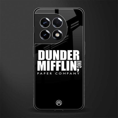 dunder mifflin back phone cover | glass case for oneplus 11r