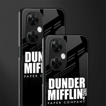 dunder mifflin back phone cover | glass case for oneplus nord ce 3 lite