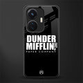 dunder mifflin back phone cover | glass case for vivo t1 44w 4g