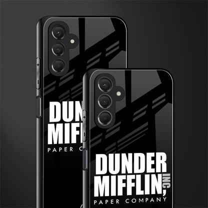 dunder mifflin back phone cover | glass case for samsun galaxy a24 4g