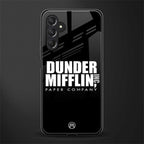 dunder mifflin back phone cover | glass case for samsun galaxy a24 4g