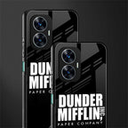 dunder mifflin back phone cover | glass case for realme c55