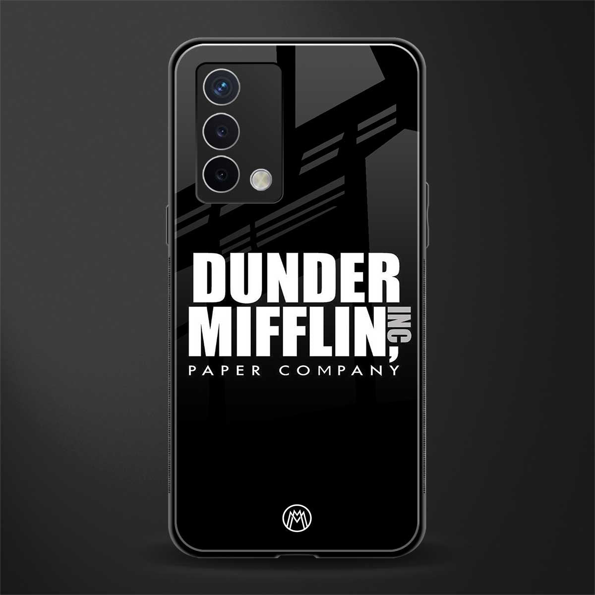 dunder mifflin back phone cover | glass case for oppo a74 4g