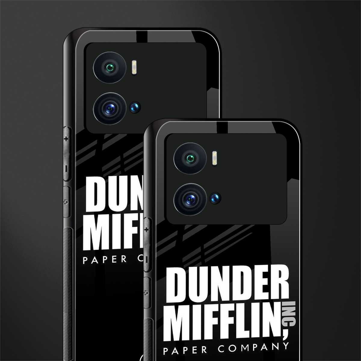 dunder mifflin back phone cover | glass case for iQOO 9 Pro