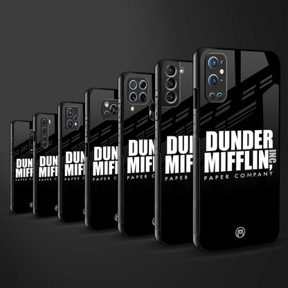 dunder mifflin back phone cover | glass case for redmi note 11 pro plus 4g/5g