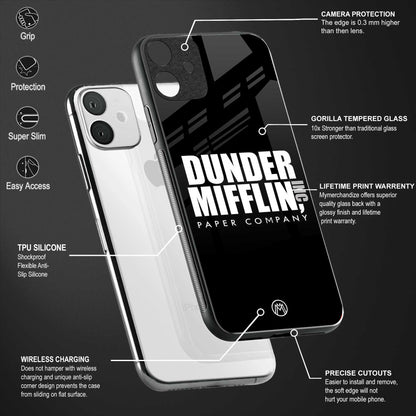 dunder mifflin glass case for oppo a5 image-4