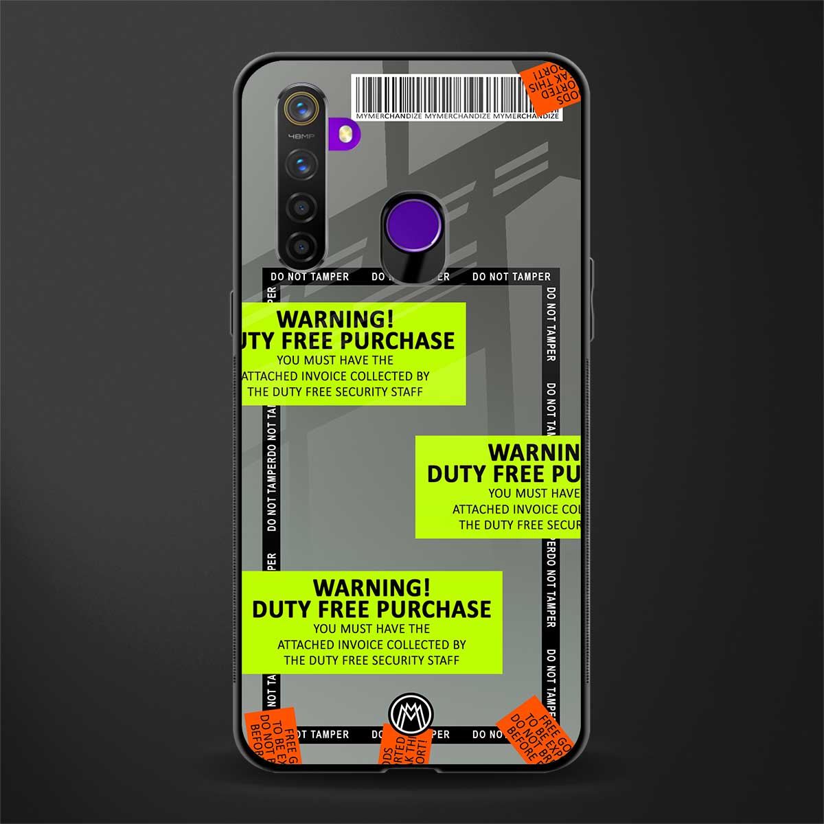 duty free purchase glass case for realme 5i image