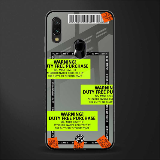 duty free purchase glass case for redmi y3 image