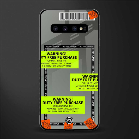 duty free purchase glass case for samsung galaxy s10 image