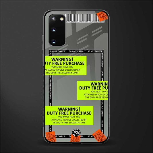duty free purchase glass case for samsung galaxy s20 image