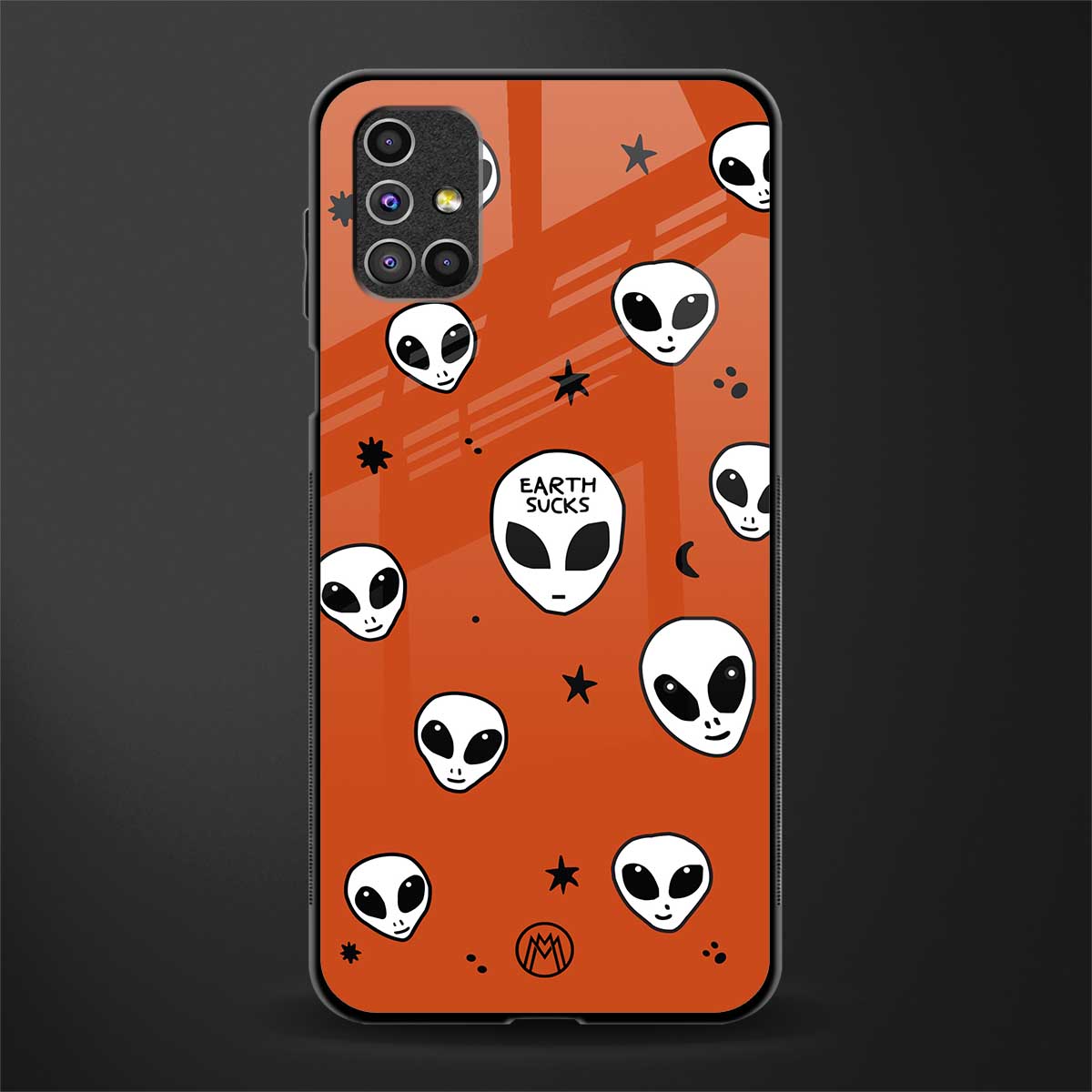 earth sucks glass case for samsung galaxy m31s image