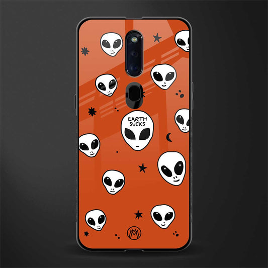 earth sucks glass case for oppo f11 pro image
