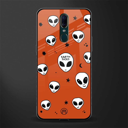 earth sucks glass case for oppo a9 image