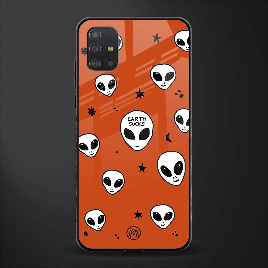 earth sucks glass case for samsung galaxy a51 image