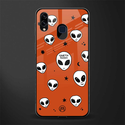 earth sucks glass case for samsung galaxy m10s image