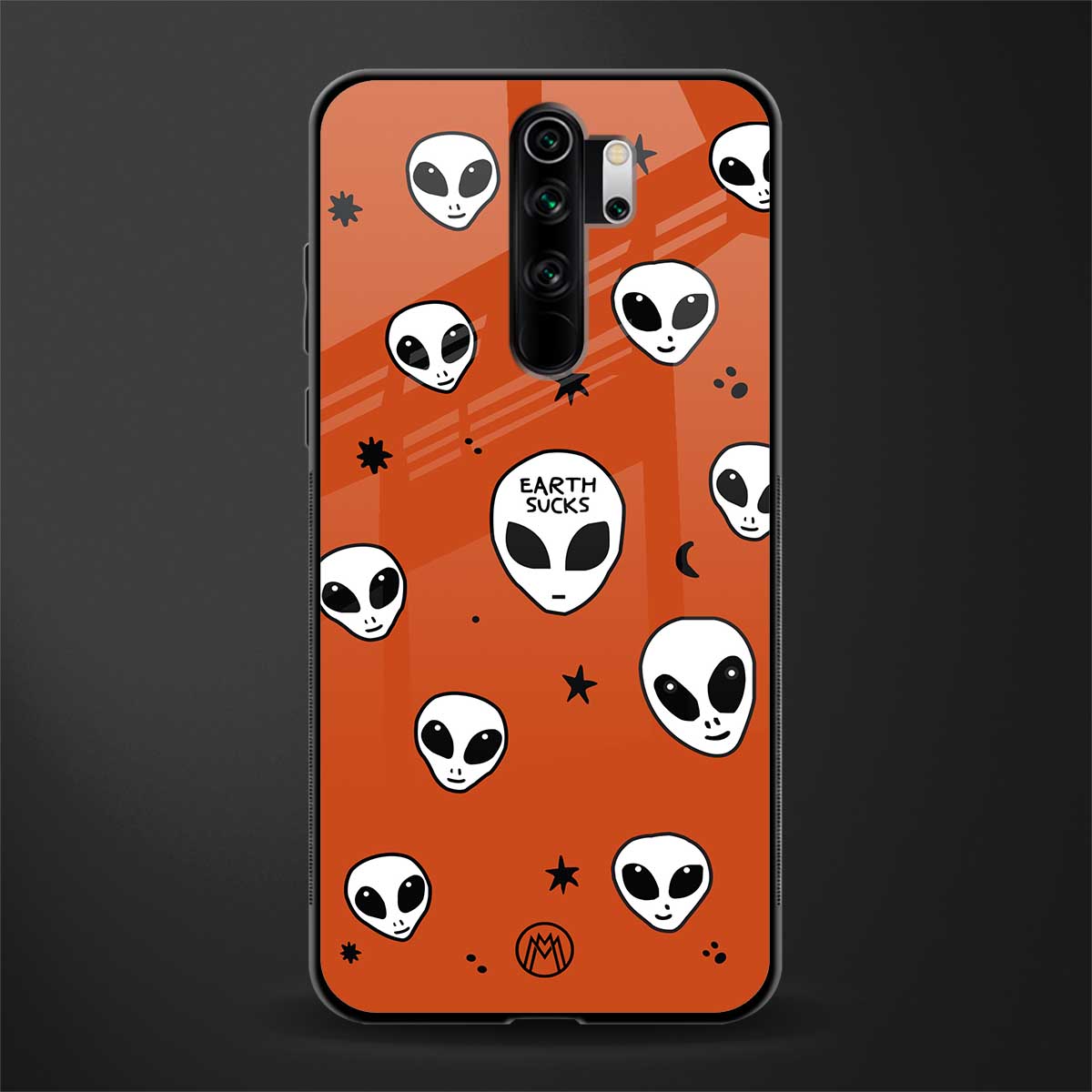 earth sucks glass case for redmi note 8 pro image