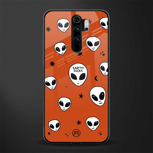 earth sucks glass case for redmi note 8 pro image