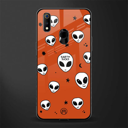 earth sucks glass case for realme 3 pro image