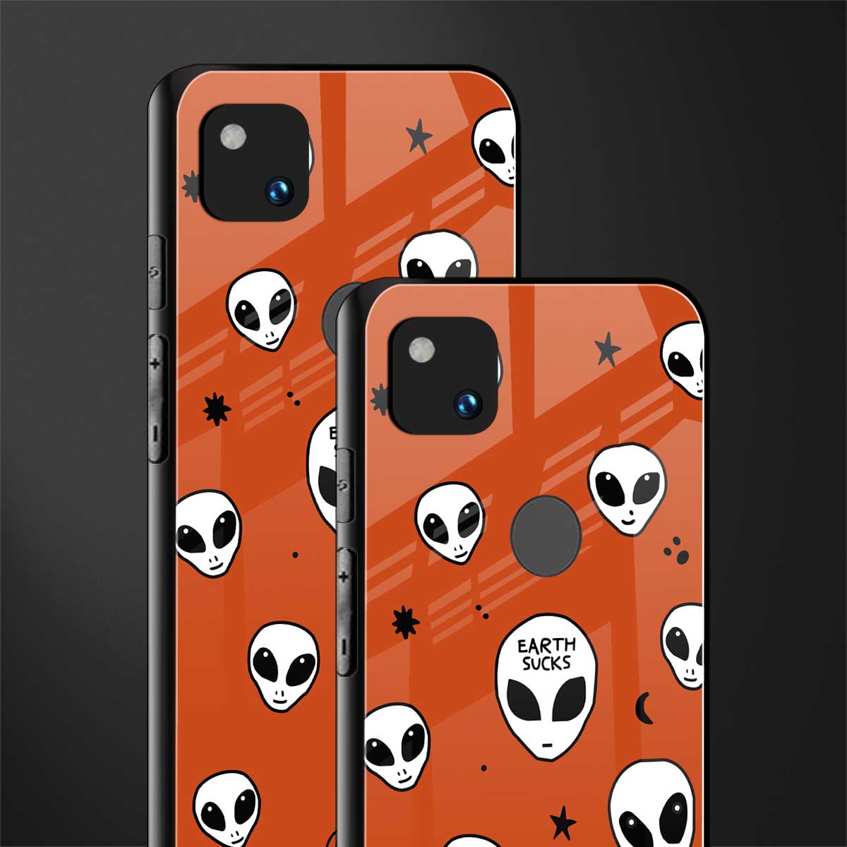 earth sucks back phone cover | glass case for google pixel 4a 4g