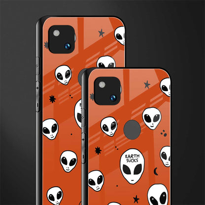 earth sucks back phone cover | glass case for google pixel 4a 4g