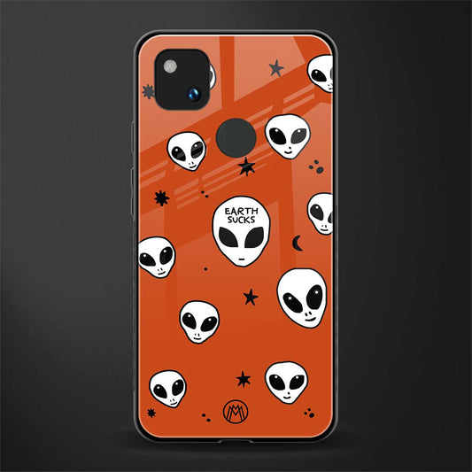 earth sucks back phone cover | glass case for google pixel 4a 4g