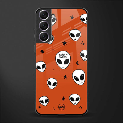 earth sucks glass case for samsung galaxy s21 plus image
