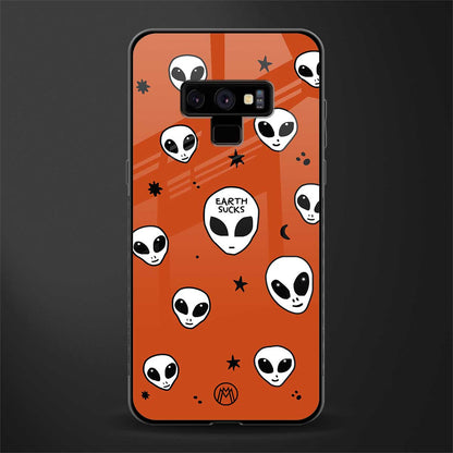 earth sucks glass case for samsung galaxy note 9 image