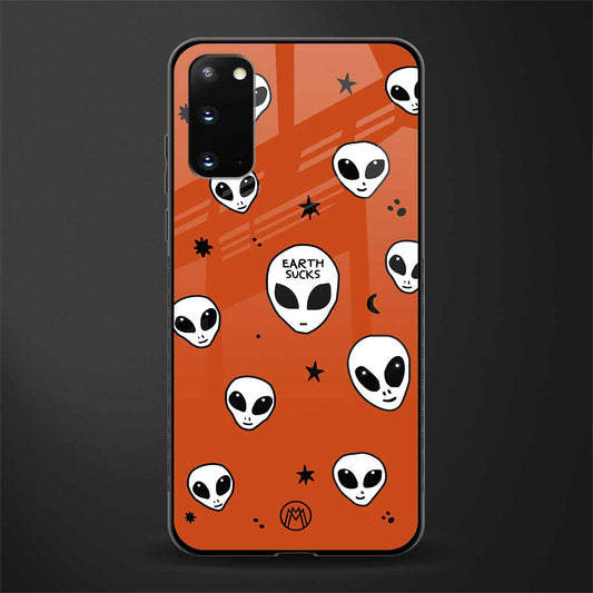 earth sucks glass case for samsung galaxy s20 image