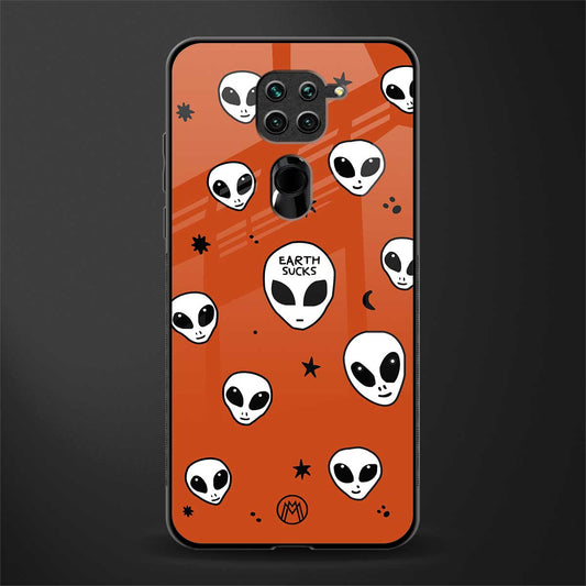 earth sucks glass case for redmi note 9 image