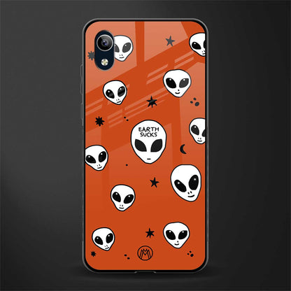 earth sucks glass case for vivo y1s without fingerprint image