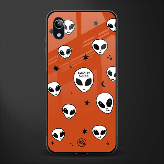 earth sucks glass case for vivo y1s without fingerprint image