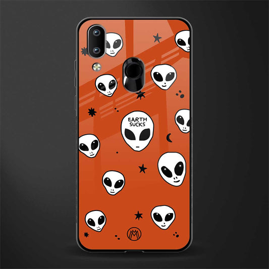 earth sucks glass case for vivo y91 image
