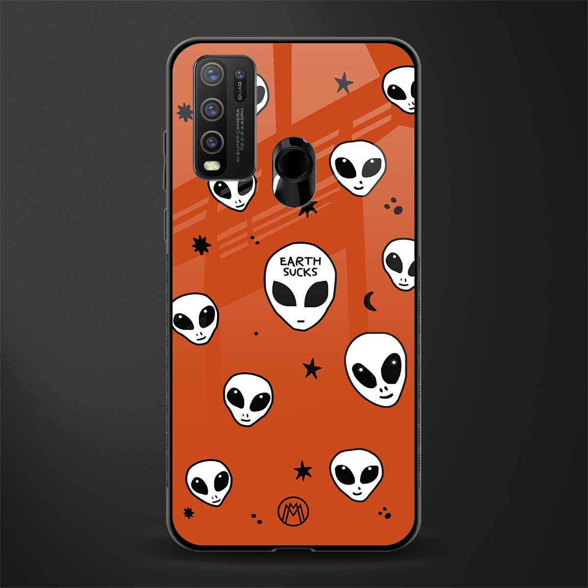 earth sucks glass case for vivo y30 image