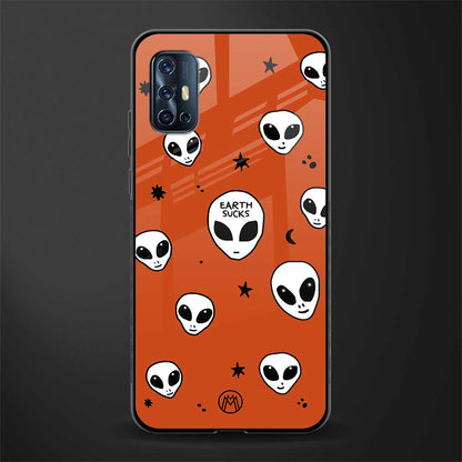 earth sucks glass case for vivo v17 image